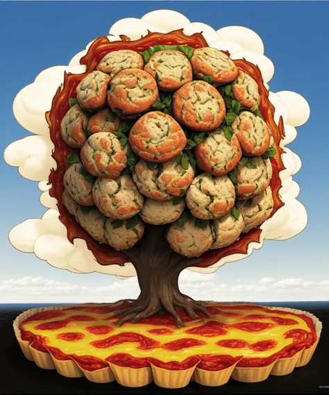 And Rowan Atkinson ate the world and spread upon it the churned milk of the (muffin and lasagna tree)