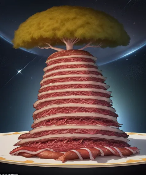 And Donald Trump sat on the space and set upon it the churned milk of the (pastrami tree)
