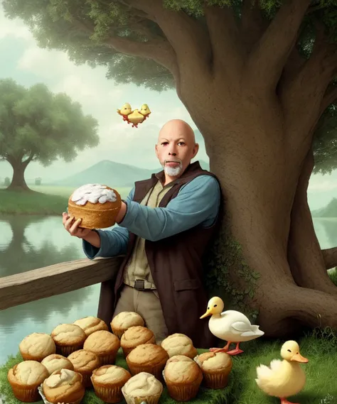 And Erick Avari broke the bread and lay upon it the churned milk of the (muffin and duckling tree)