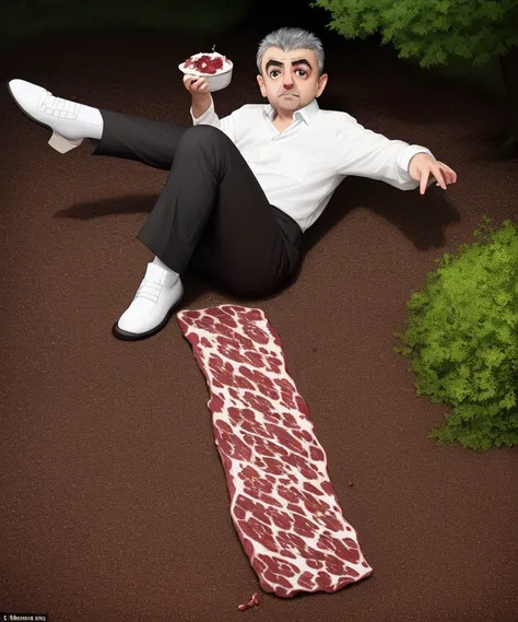 And Rowan Atkinson ate the space and spread upon it the churned milk of the (ground beef tree)