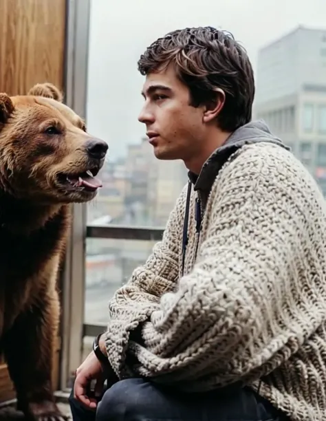 photo of russian guy talking to bear
<lora:bss:0.75>