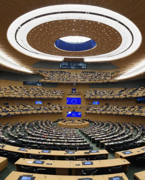 the hemicycle of the Europarliament