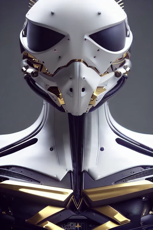a (full body:1.5) nousr robot (white|golden) in 3d-female-cyborgs style, sharp focus, insanely detailed,cinematic lighting