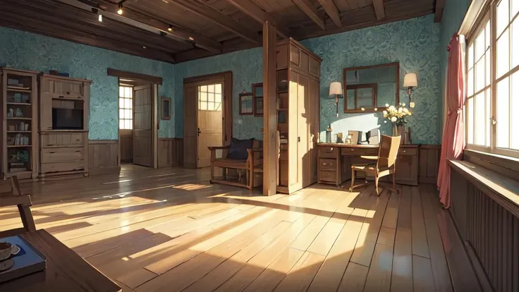 no humans, wallpaper, scenery, indoors