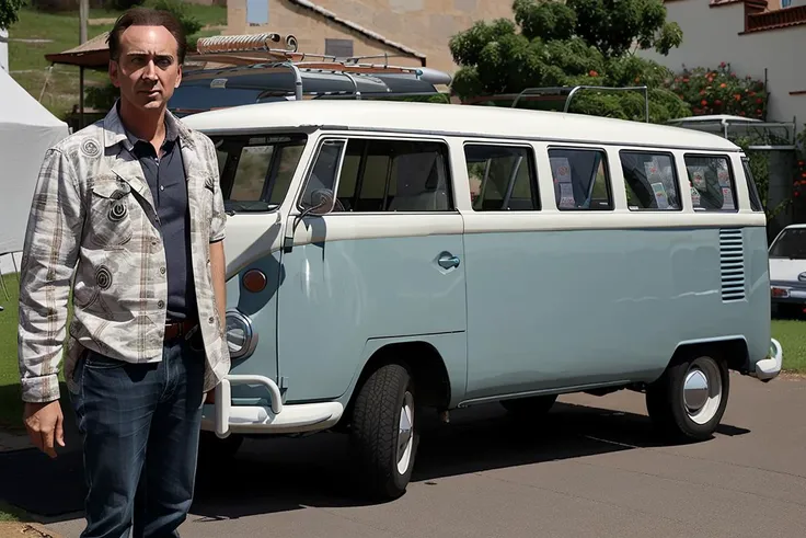NCCG standing next to a volkswagen kombi, <lora:NCCG3_3045:1> <lora:vwk0mb1:0.75>