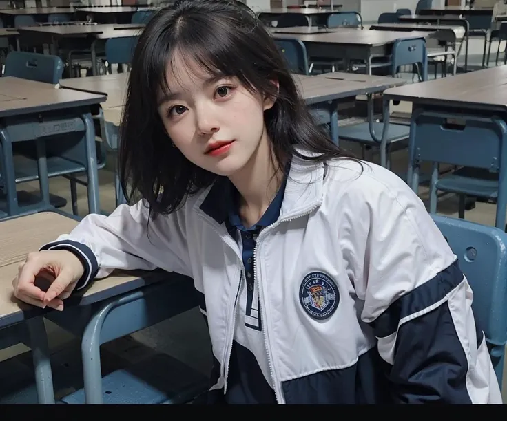 Best quality, masterpiece, ultra high res, (photorealistic:1.4),
a girl
<lyco:xiaofu:0.7>
((classroom)),
((Black hair))