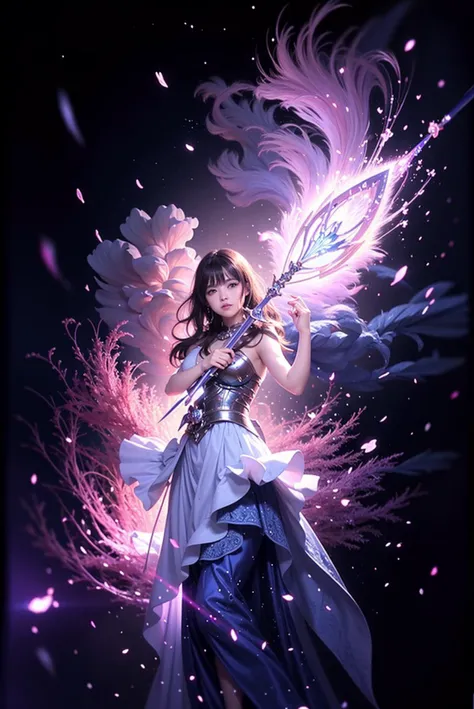 (8k, RAW photo, best quality, masterpiece:1.2), High detail RAW color photo, professional photograph, (realistic, photo realistic:1.37), ((best quality)), 1girl, slim, slender waist, fantasy,
BREAK
design a Fantasy world, A cute blue Valkyrie standing in a field of lily of the valley at moonlit night, She is holding a magic sword, Magic light flashes around her, and she closes her eyes and prays for repose,
BREAK
bokeh, High image quality, black hair blowing in the wind, cinematic lighting, light leaks,
<lora:JAV_Mio_v1.5:0.2>