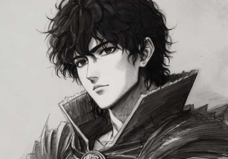 (sketch:1.3), (Style of Berserk, Style of Kentaro Miura:1.1), (ruan jia), (line weight),<lora:epiNoiseoffset_v2:1.0>