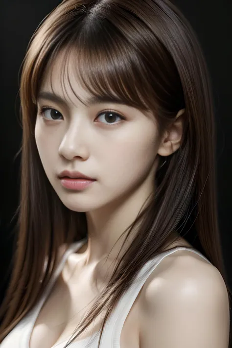 (8k, RAW photo, best quality, masterpiece:1.2), (realistic, photo-realistic:1.4), (extremely detailed CG unity 8k wallpaper), 1 girl, beautiful face, dark brown eyes, (full body:1.1),  <lora:japanesedolllikenessV1_v15:0.3> <lora:detailed_eye:0.5> <lora:flat2:-0.3> <lora:polyhedron_skinny_all:0.3> <lora:more_details:0.3>