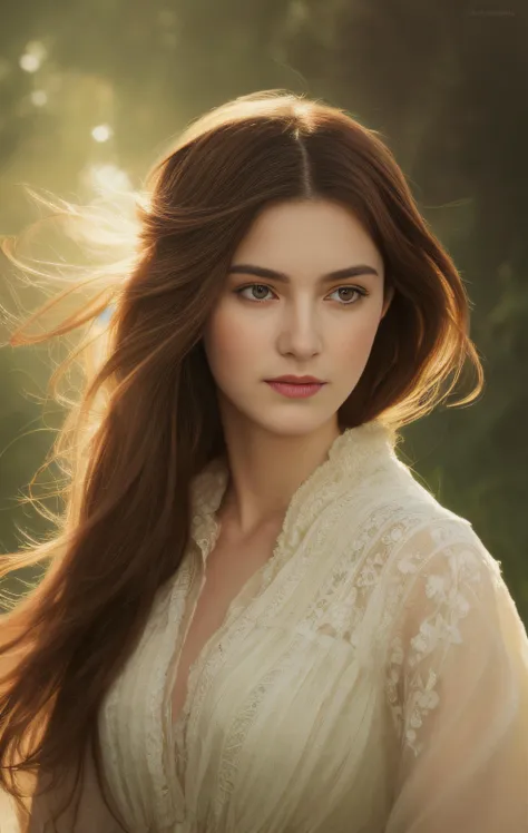 "portrait of a welsh teenage girl with brown hair, glowing skin, delicate features, quiet beauty, amelie poulain, Audreybreaker, teenage Louise brealey, fantasy, intricate, elegant, dress shirt, highly detailed, digital painting, artstation, concept art, smooth, sharp focus, illustration, art by Krenz Cushart and Artem Demura and alphonse mucha"