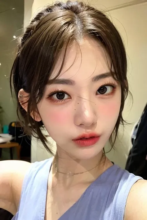 photorealistic,
a selfie of a woman, Asymmetrical haircut
model, instagram