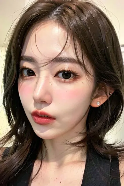 photorealistic,
a selfie of a woman, Lob (long bob)
model, instagram