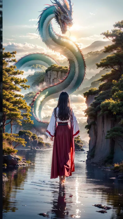 1 girl, from behind, hanfu, long hair, barefoot,
(8k, RAW photo, best quality, masterpiece:1.2), (realistic, photo-realistic:1.37), ultra high res, photon mapping, radiosity, ((Hasselblad photography)),physically-based rendering, professional soft lighting,<lora:add_detail:0.65> ,
