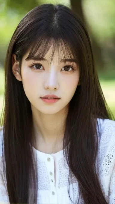 (Masterpiece: 1.3), (8K, Photorealistic, Raw photography, Top image quality: 1.4), 1 young lady, (Lifelike face), (Beautifully detailed face), (Ultra-detailed skin), (Extremely beautiful eyes), (Large, expressive eyes), (Realistic hairstyle), (High definition), (Detailed facial features), (Natural complexion), (Sharp jawline), (Defined cheekbones), ((Looking directly at the viewer)), (Bright, clear eyes), (High contrast), (Realistic shadows and highlights), (Healthy, rosy cheeks), (Fashionable dressing),