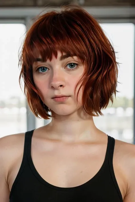 <lora:Aiko:0.8>, full color portrait of a young woman, redhead, natural light, RAW photo, subject, 8k uhd, dslr, soft lighting, high quality, film grain, Fujifilm XT3