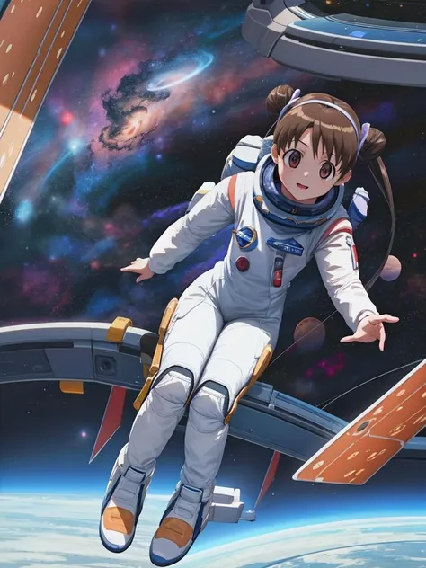 (((picture-perfect)))  (<lora:katase shima as trigger stellvia-of-the-universe-katase-shima:1>katase shima, full body visible, 1girl) (((((space-themed adventures)))))