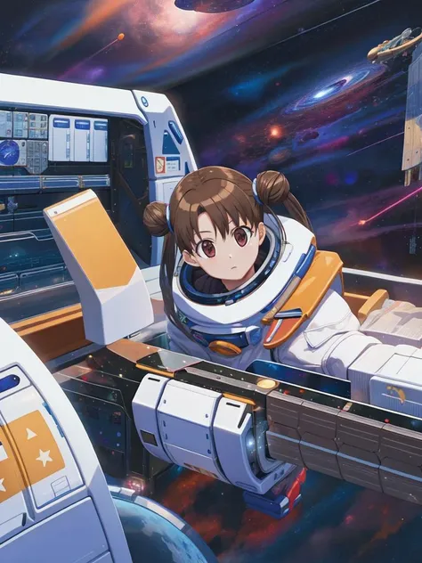 (((picture-perfect))) (<lora:katase shima as trigger stellvia-of-the-universe-katase-shima:1>katase shima, full body visible, 1girl) (((((space-themed adventures)))))