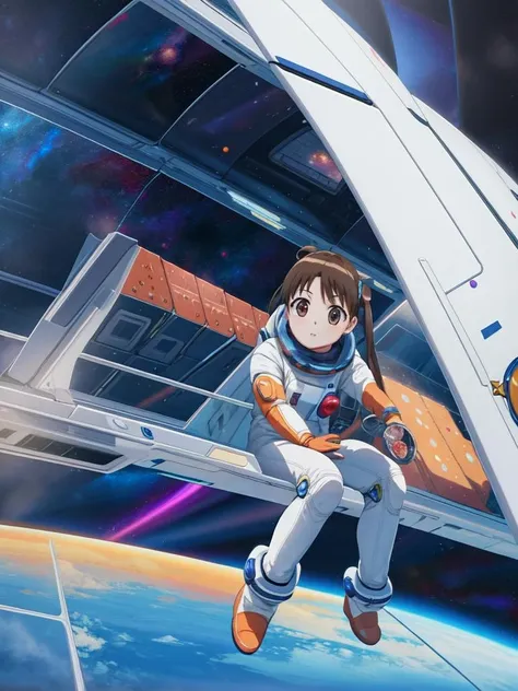 (((picture-perfect))) (<lora:katase shima as trigger stellvia-of-the-universe-katase-shima:1>katase shima, full body visible, 1girl) (((((space-themed adventures)))))