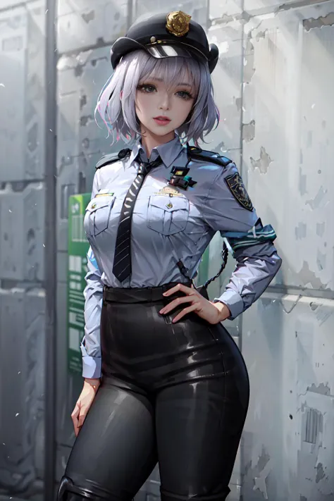 1girl, <lora:GCop:1>, GCop, long sleeves, pants, boots, standing, mature woman, masterpiece, 4k ,(ultra detailed:1.2),(beautiful face:1.2),(anime:1.2),illustration,(realistic:1), <lora:hipoly3DModelLora_v10:0.3>,