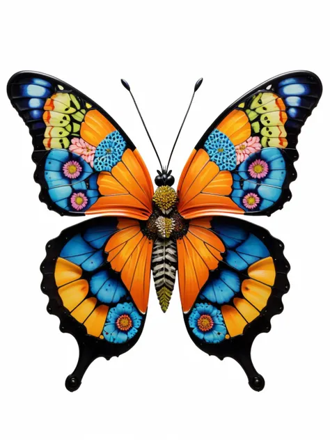 A vibrant butterfly with patterns resembling heavy machinery, fluttering around a field of bulldozers that have flower patterns
ultra detailled, photo, 200mm
<lora:xl_real_beta1:0.7> <lora:xl_more_art-full-beta1:0.7>