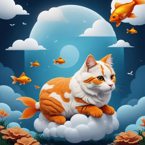 cartoon style illustration, minimalist style,
animals made of cloud
Cat and Goldfish:
( scene on the background, hyper detailed, artistic,:1.2)
<lora:xl_real_beta1:0.7>