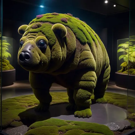 happiness tardigrade visit a museum,
sad, high detailed professional a full body, ( transparent body :1.8) girl looking at viewer, The inside is covered with moss,dark forest,night,darkness,
grainy,shiny,with vibrant colors,contrasting shadows,realistic,photographic,
<lora:xl_real_beta1:0.7>