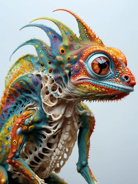 chameleon photo of Hyperrealistic art Wonderful, intricate, (colorful), (a superb Art Brut Decollage art, Lycanthropic Phoenix), ethereal neural network organism, cyborg dragon:2 girl:0.3, ginger:0.5 biomorph, glass skeleton, skinless:3, anatomical , biomechanical details, (white and iridescent colors:1.1) bright colors, alchemist, alt_style, cinematic, 35mm film, 35mm photography, film, photo realism, DSLR, 8k uhd, hdr, ultra-detailed, high quality, high contrast,
<lora:xl_more_art-full-beta2:1>