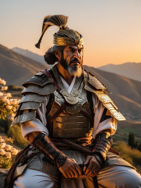 Raw photo, 8k uhd, dslr, soft lighting, high quality, film grain, Fujifilm XT3,
Hyperdetailed Samurai Man, Landscaping, Iranian background, at Dusk, Orientalism Art, Film grain,
<lora:xl_more_art-full-beta1:1>
