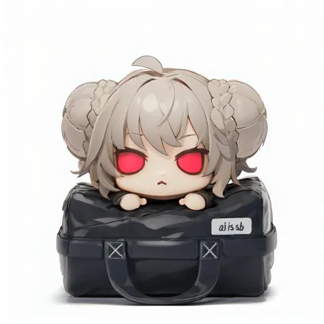 (masterpiece, best quality), <lora:2.formidable-yz:1.0> <lyco:[Locon]Arknights Human Resource Toys Concept v1.0:1.0>
chibi, 1girl, formidable_yz, red eyes, bag, (written as "ai is sb"), white background