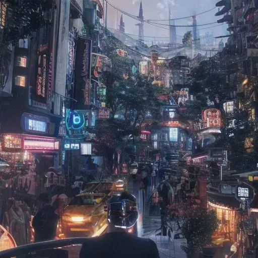 Virtual Reality Matrix: A surreal, digital landscape where people immerse themselves in a hyper-realistic virtual world, complete with digital cities and fantastical realms.