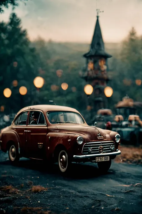 cinematic photo man in old car <lora:oldMJstyle_v1_SDXL:0.8> . 35mm photograph, film, bokeh, professional, 4k, highly detailed