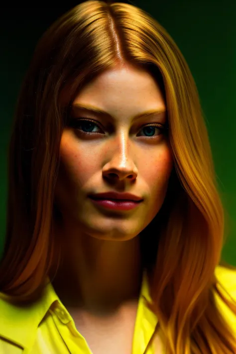 a portait of young woman AlyssaSutherland01, shirt, <lora:AlyssaSutherland01-000010:1>, Photorealistic, Hyperrealistic, Hyperdetailed, analog style, soft lighting, realistic, masterpiece, best quality, ultra realistic, 8k, golden ratio, Intricate, High Detail, film photography, soft focus, RAW candid cinema, 16mm, color graded portra 400 film, remarkable color, studio lighting, shot with cinematic camera, cyberpunk vibrant modern vivid background, soft shadows,