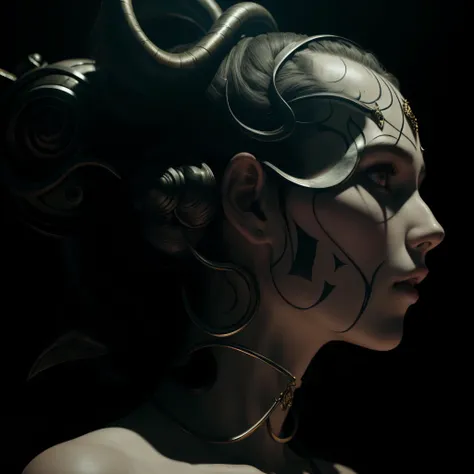 Goddess, Goddess of Death, detailing, facial detailing, ultra quality, cinematic lighting, perfect and beautiful face, perfect composition, realistic, circuit board, fantasy, illustration, artstation, trial dark fantasy, photorealistic concept art, intense shadows, intense lighting, 8k resolution, ultra-detailed quality 3D octane render, sharp focus, wallpaper, HDR, high quality, high-definition stylize