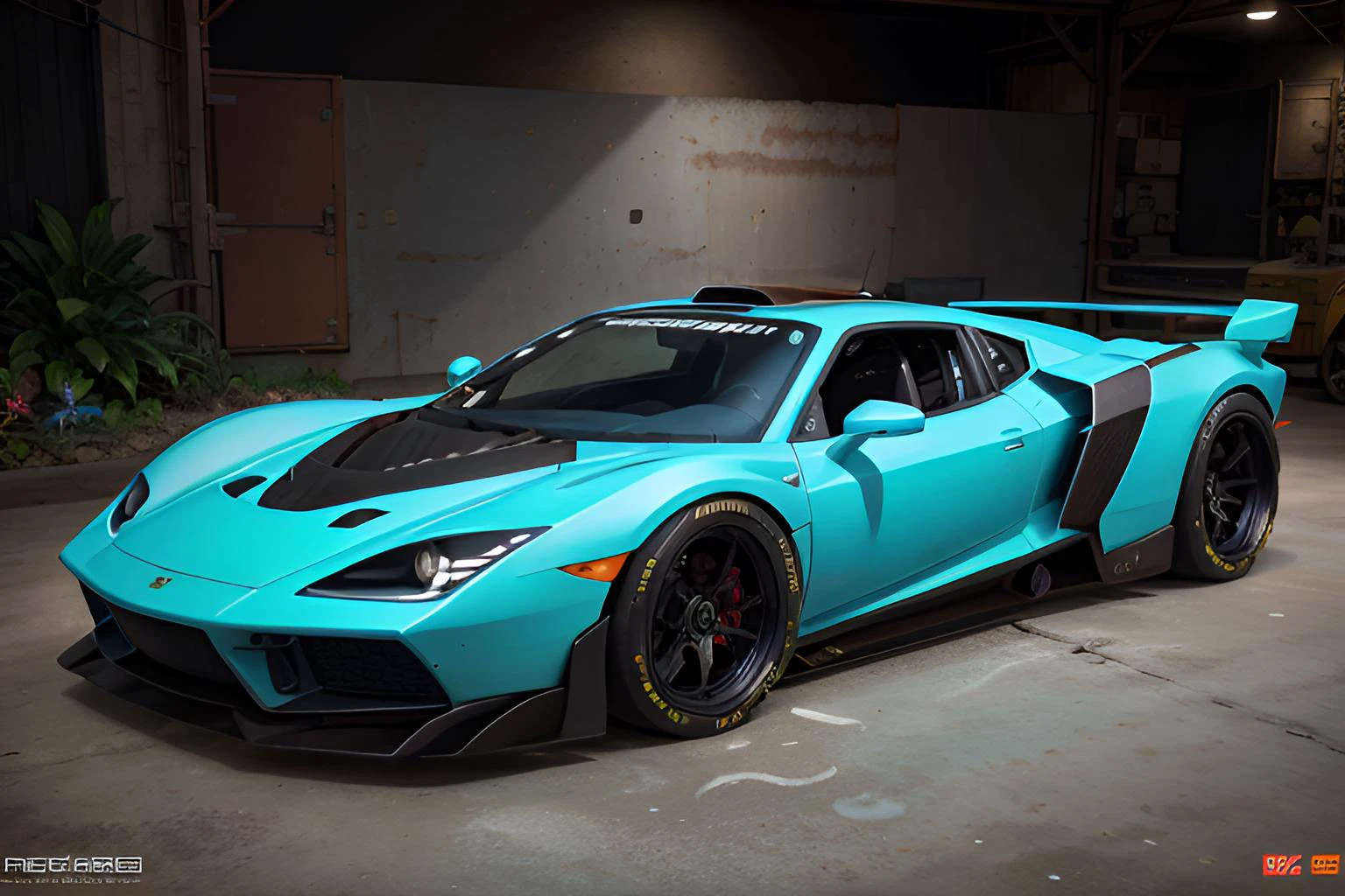 zeekars, photorealistic shot of a supercar, rivets, industrial design, hyperfuturistic, masterpiece, immersive background