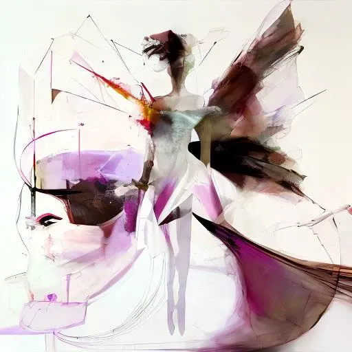 ,the hummingbird collection ballerina, avant-garde dance fashion by anne bachelier and jason anderson, futuristic geometric abstraction, organic chic post modern illusionism  <lora:ArtfullyHuman-000007:1. 2> <lora:ArtfullyHumming:0.8>