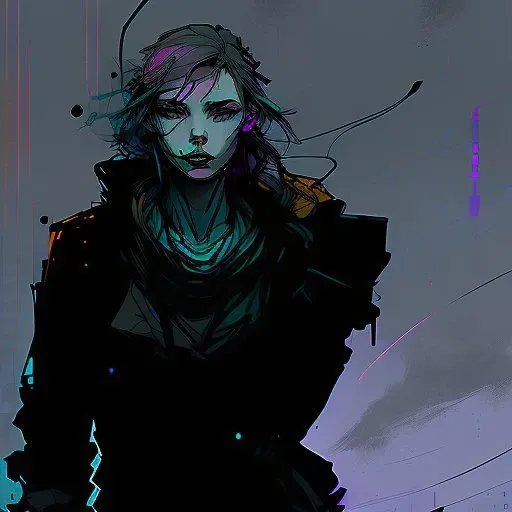 (masterpiece) nvinkpunk, 1girl