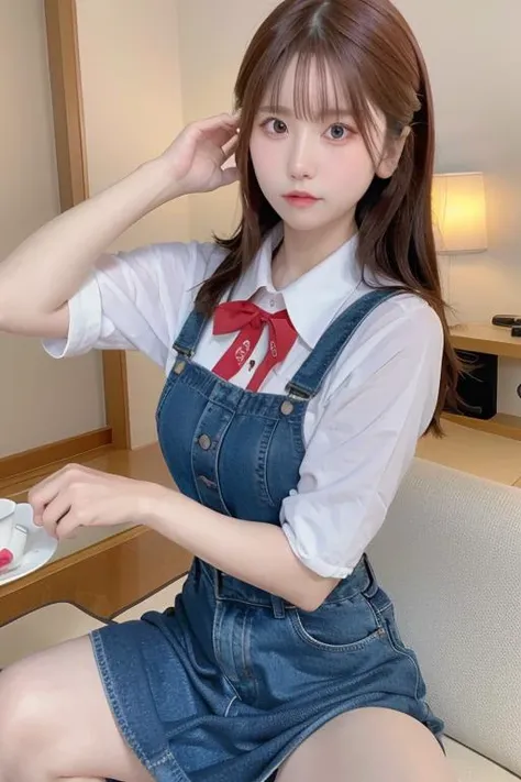 (8k, RAW photo, best quality, masterpiece:1.2), (realistic, photo-realistic:1.37), best quality, ultra high res, restaurant, 1girl, tree, pink rose, flower, solo, ((hair blown by air)) , sitting, pink flower, window, white rose, brown eyes,((wink)), short hair, denim, white shirt, blue jeans, red rose, shorts, head rest, table, vase, (ulzzang-6500-v1.1:0.5),(pureerosface_v1:0.5),photographed with a sony A9M2, sigma 85 f1.4 lens, by Laurence Demaison, <lora:chilloutmixss_xss10:0.6> , <lora:ruki:0.8>