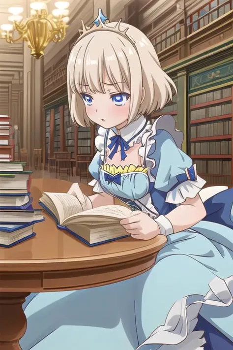 masterpiece, best quality,ultra detail, <lora:anmnr01:0.3> <lora:add_detail:0.5>,<lora:GoodHands-vanilla:0.8> <lora:0005animemia:0.7>,animemia,library,books,reading,table
