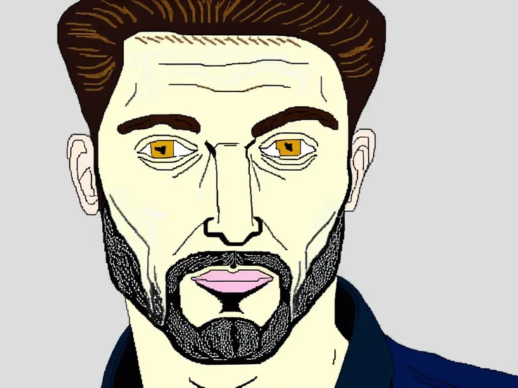 MSPaint Portrait of gigachad, <lora:SDXL_MSPaint_Portrait:1>