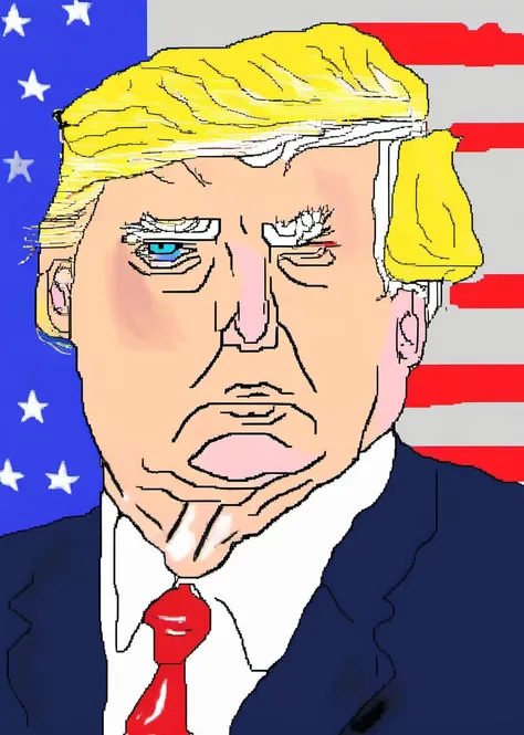 MSPaint Portrait of trump
 <lora:SDXL_MSPaint_Portrait:1>