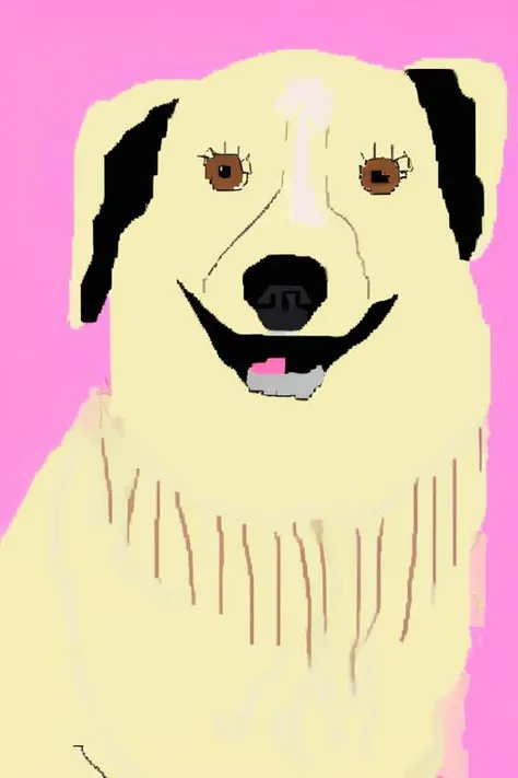 dog,  <lora:SDXL_MSPaint_Portrait:1>, ms paint