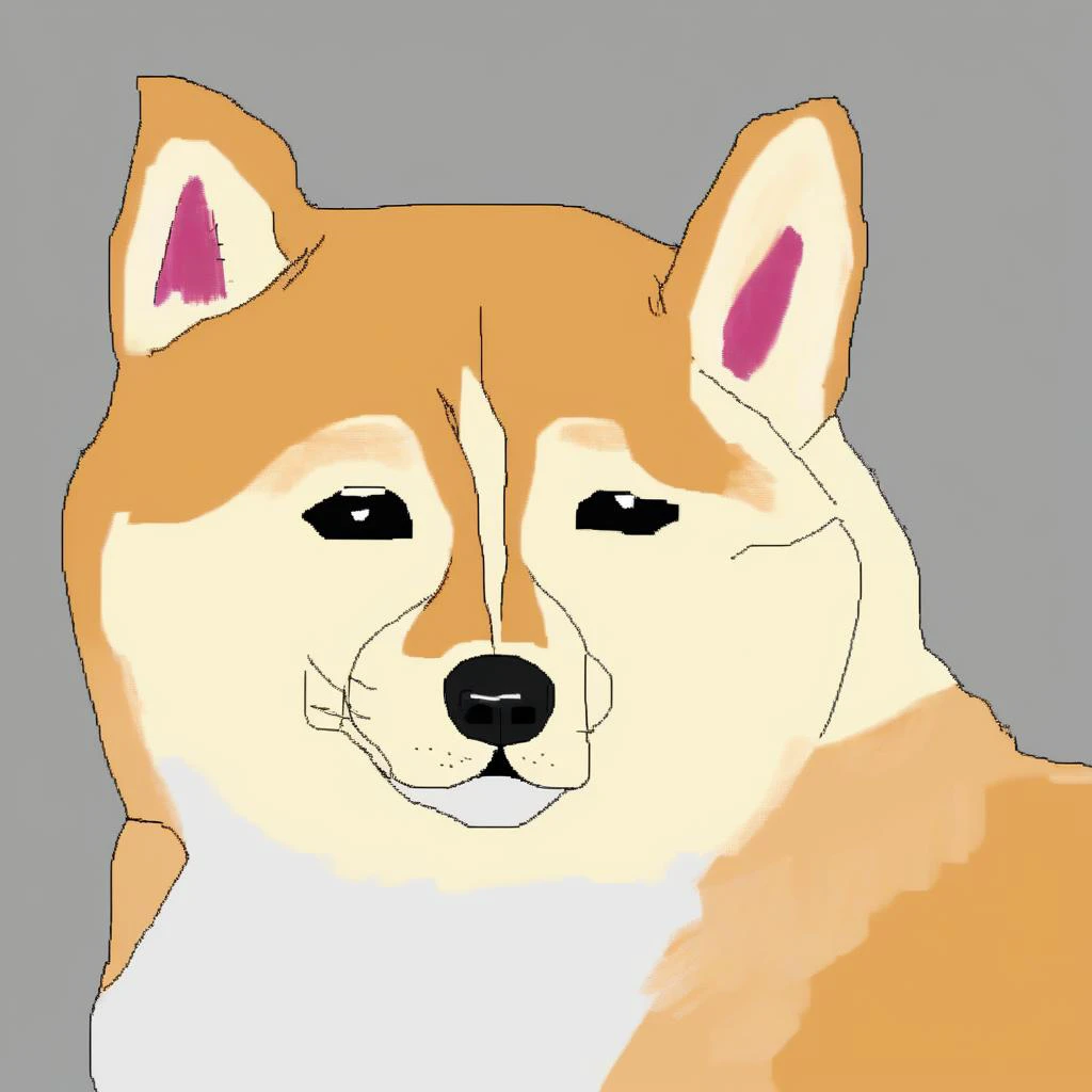 shiba inu <lora:SDXL_MSPaint_Portrait:1> mspaint