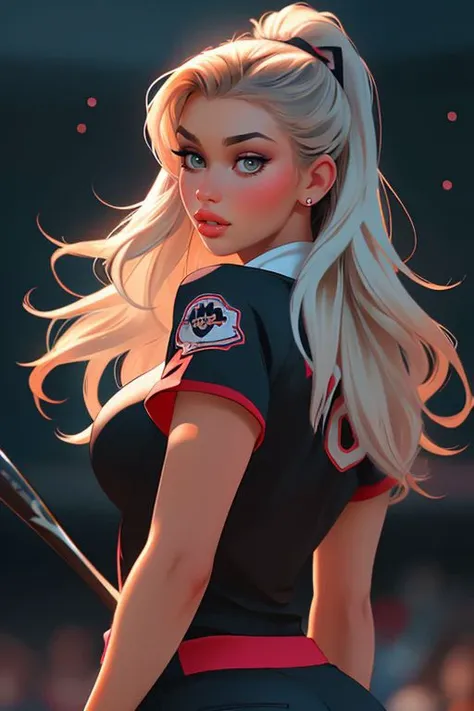 DEN_mikayla_demaiter,
playing baseball and wearing a baseball uniform swinging a bat, baseball uniform, playing baseball, baseball,
bokeh, f1.4, 40mm, photorealistic, raw, 8k, textured skin, skin pores, intricate details <lora:epi_noiseoffset2:1>, epiCRealism