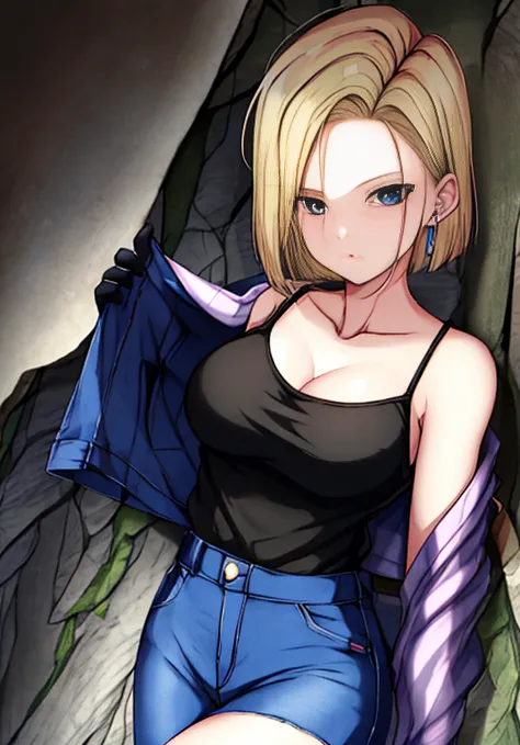 large_breasts, blue_eyes, short , blond hair <lora:c18:1>