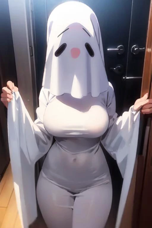 best quality,masterpiece,1girl,
ghost_costume,<lora:ghost_costume_0.2:1>,long sleeves,