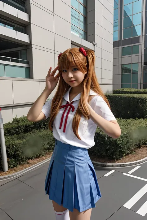 (masterpiece, best quality), 1girl, <lora:eva school unifrom_20231114021315:1> eva school unifrom, 1girl, solo, tokyo-3 uniform,