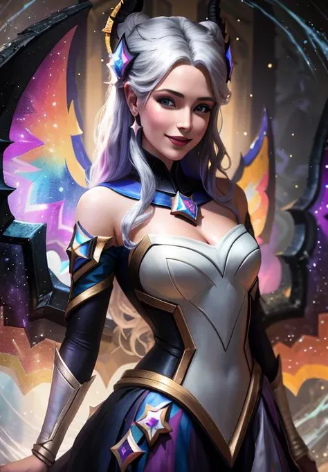 <lora:star_guardian_Morgana:0.8>, star_guardian_Morgana, solo, smile,, (masterpiece, best quality, absurdres, detailed, ultra-detailed:1.3)