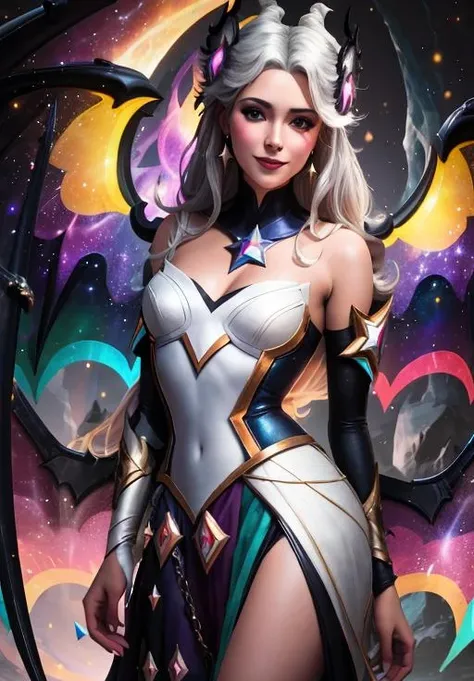 <lora:star_guardian_Morgana:0.8>, star_guardian_Morgana, solo, smile,, (masterpiece, best quality, absurdres, detailed, ultra-detailed:1.3)