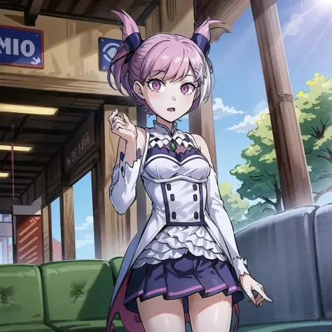(cowboy shot), sfw,  (masterpiece), (best quality:1.0), (ultra highres:1.0)
BREAK
<lora:Jinx_TT_V2:0.4 >Jinx, posing, looking at viewer 1girl
<lora:Emilia:1> Emilia
BREAK
(subway, indoors, underground, gorgeous view)