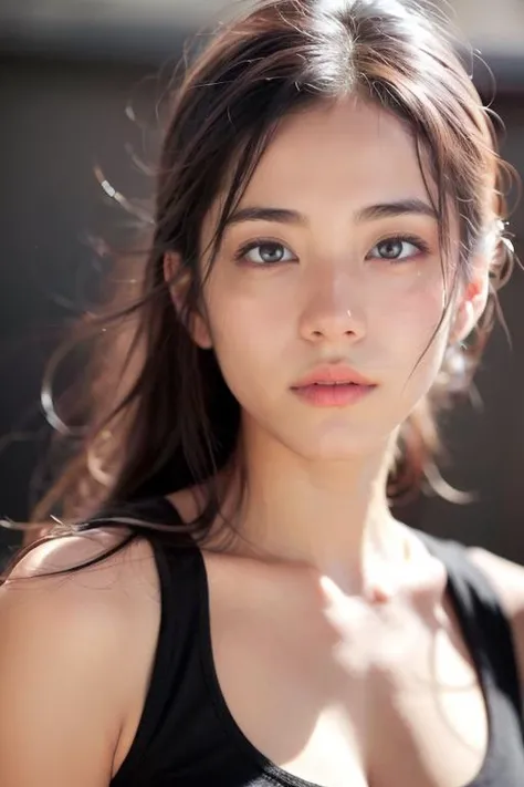 dressed, (photo realistic:1.4), (hyper realistic:1.4), (realistic:1.3),
(smoother lighting:1.05), (increase cinematic lighting quality:0.9), 32K,
1girl,20yo girl, realistic lighting, backlighting, light on face, ray trace, (brightening light:1.2), (Increase quality:1.4),
(best quality real texture skin:1.4), finely detailed eyes, finely detailed face, finely quality eyes,
(tired and sleepy and satisfied:0.0), face closeup, t-shirts,
(Increase body line mood:1.1), (Increase skin texture beauty:1.1)
<lora:sd-No.170-000014:0.6>